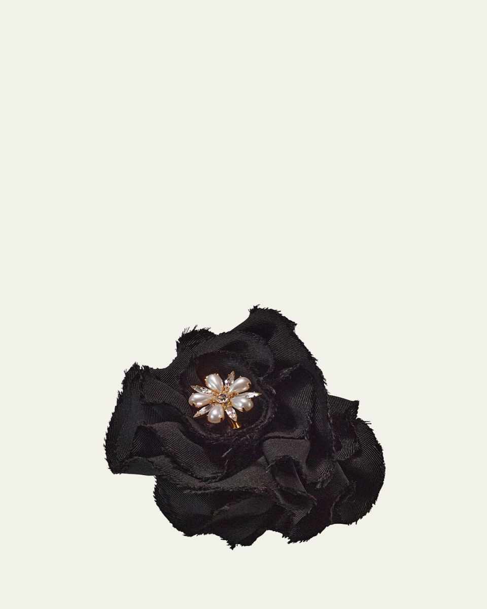 Annie Embellished Rosette Claw Clip